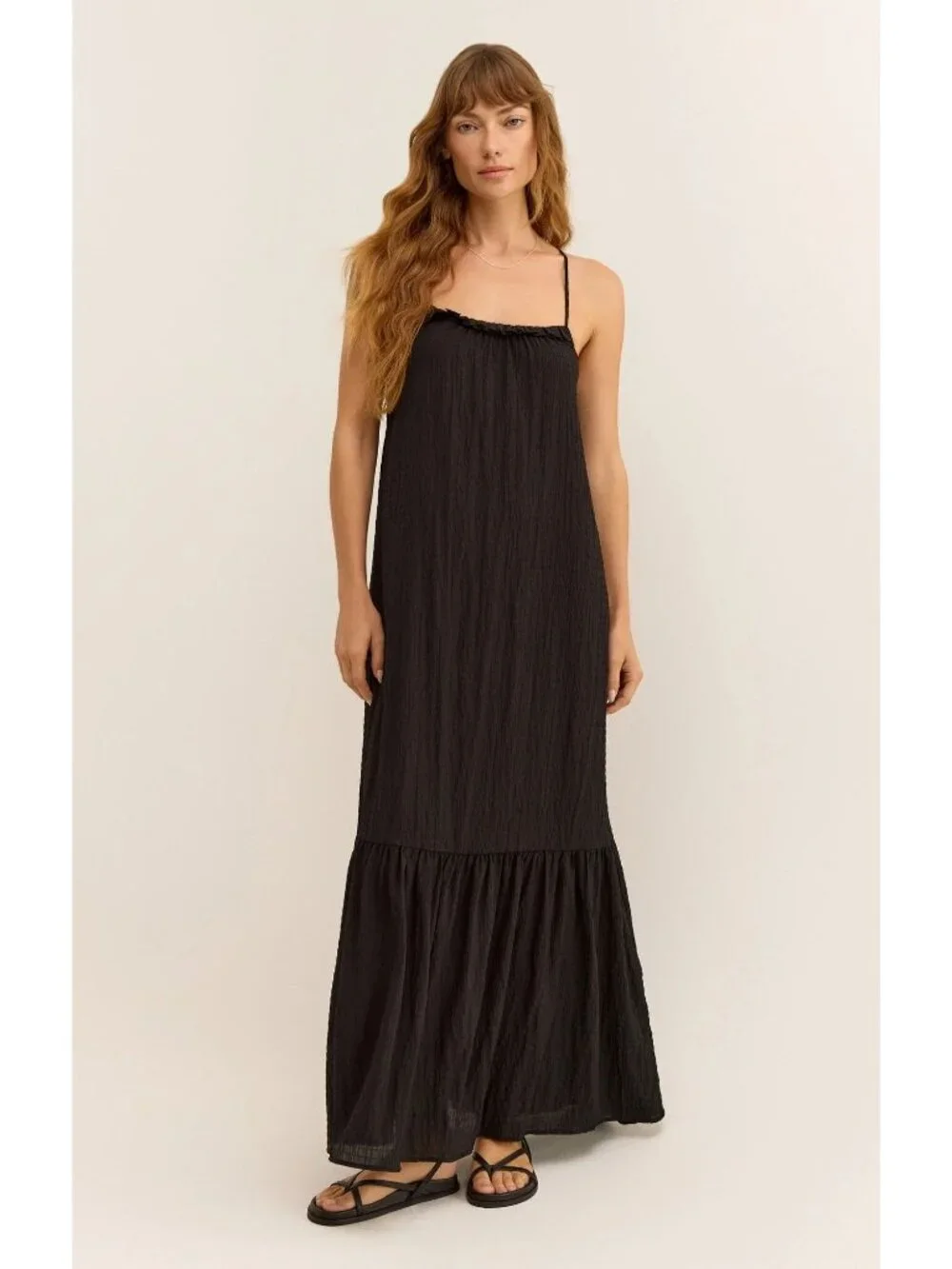 Z Supply Cocktail Hour Black Maxi Dress - Picture 1 of 9